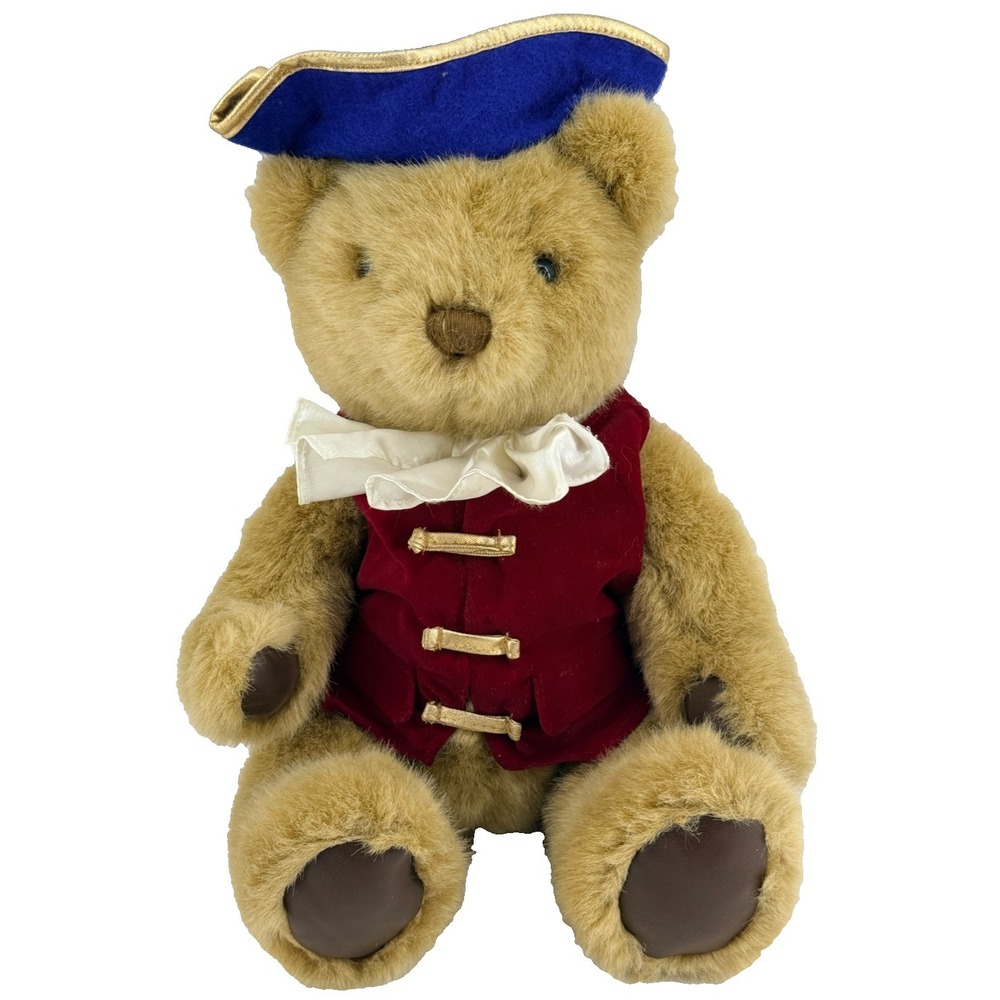 Vintage Dakin Great American Bear Presidential Plush Colonial Hat 10"
